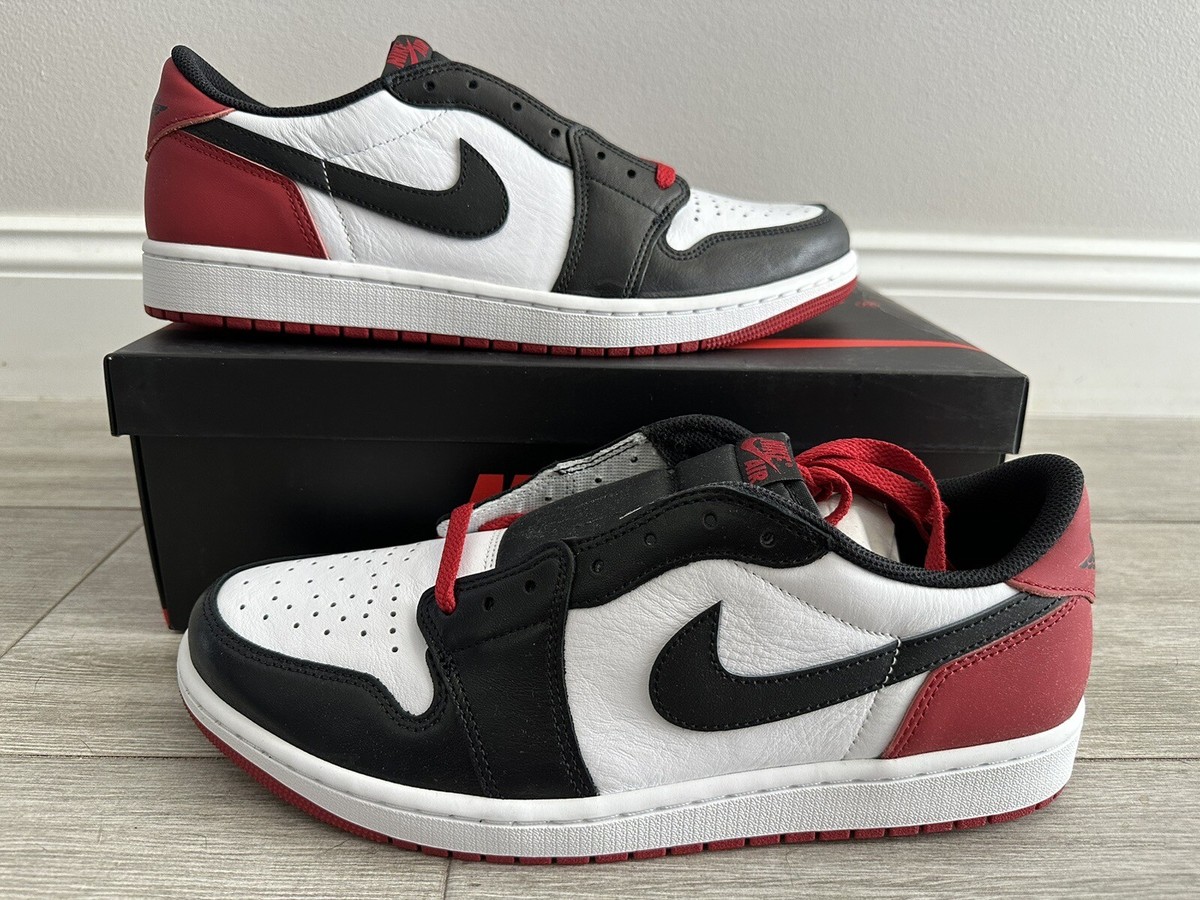 Air Jordan 1 Retro Low OG Black Toe CZ0790-106 White Black Varsity