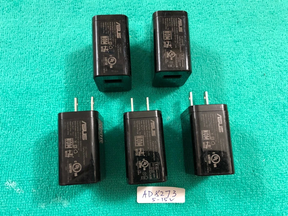 Lot 2 Pcs  ASUS  Ac Adapter Charger AD8273  5V-2A   / 15V-1.2A  ,ORIGINAL ONE  - Image 2 of 4