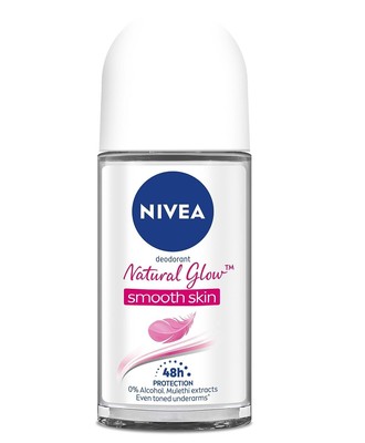 Nivea Deodorant Roll-On Whitening/Natural glow Smooth Skin For Women 25ml