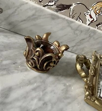 🤎 New Zara Home Baroque swirl Gold Tealight votive candle Holder