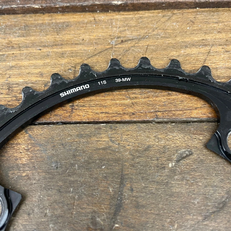 Shimano Dura Ace Chainring 39 Tooth 110 BCD 4 Arm 39MW 11 Speed Fits 53-39 Set - Image 2 of 4