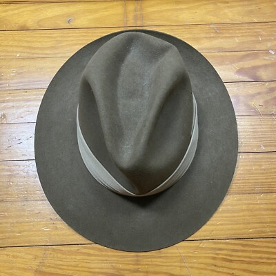 80s Banana Republic SAFARI HAT サファリハット Vintage 1980s Banana Republic Safari Fedora Hat 7-1/2 USA Made Fur