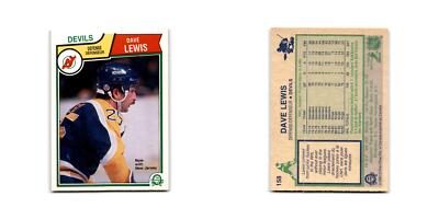 1983 O-Pee-Chee Dave Lewis New Jersey Devils #158 | eBay