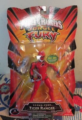 Power Rangers Jungle Fury 5/" Red Sound Fury Tiger Ranger New Factory Sealed 2007