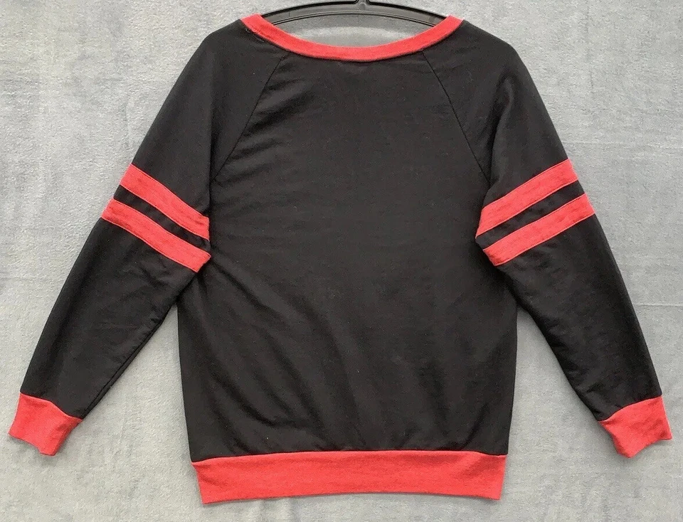 DC Comics Batman Harley Quinn Sudadera Mujer’s Talla Grande Negro Rojo Pullover Foto 3 de 4