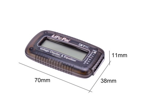 SKYRC LiPoPal 2-6S Lipo Battery Voltage Checker Equalizer Self Voltage Balancer - Picture 2 of 7