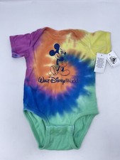 Walt Disney World Parks Mickey Mouse Infant Baby Bodysuit Size 6 Months