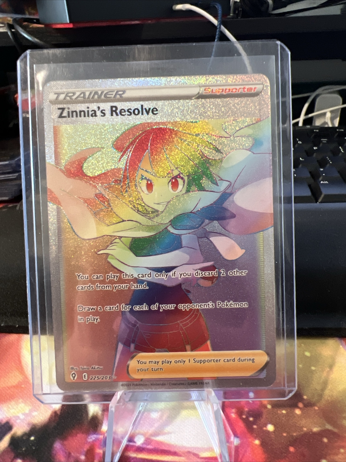 Pokémon TCG Zinnia's Resolve Evolving Skies 225/203 Holo Secret Rare