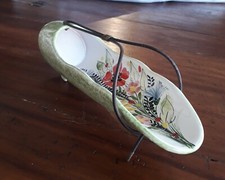 Rometti Umbertide Ceramica Vintage anni 50 Portagrissini   Midcentury Italy  