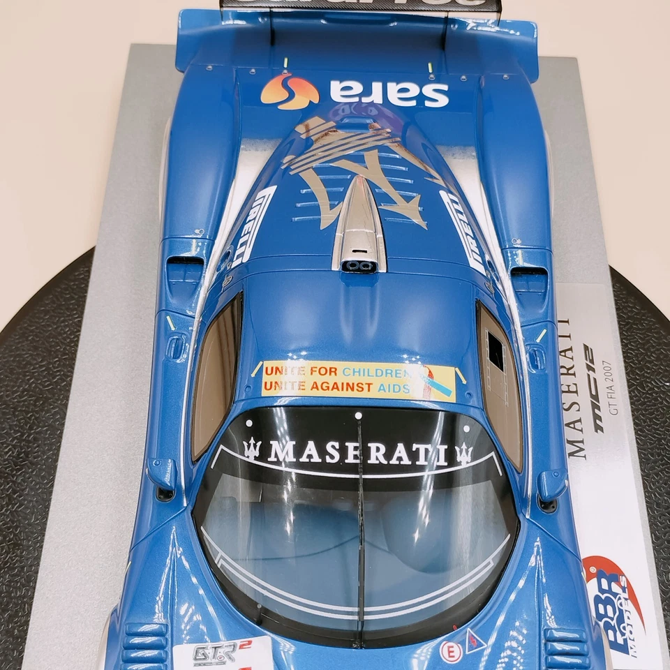 BBR 1/18 Maserati MC12 GT FIA 2007 #11 sara blue resin model 250 pcs. P1807 - Image 4 of 4