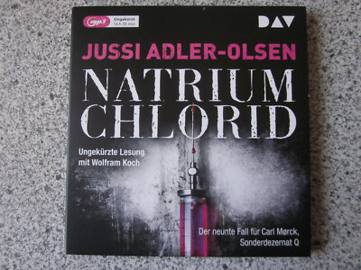 Jussi Adler Olsen Natrium Chlorid   MP3 CD s - sehr guter Zustand