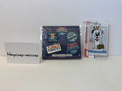 Funko Pop Fun on The Run 25th Anniv. EXCLUSIVE Pin and Sticker Set