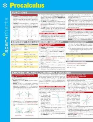 Precalculus SparkCharts - Hardcover By SparkNotes - GOOD