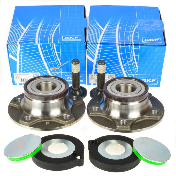 2X SKF VKBA6650 Radlagersatz Mit Radnabe Hinten FüR Audi A4 B8 B9 A5 8T3 A6 C7-image