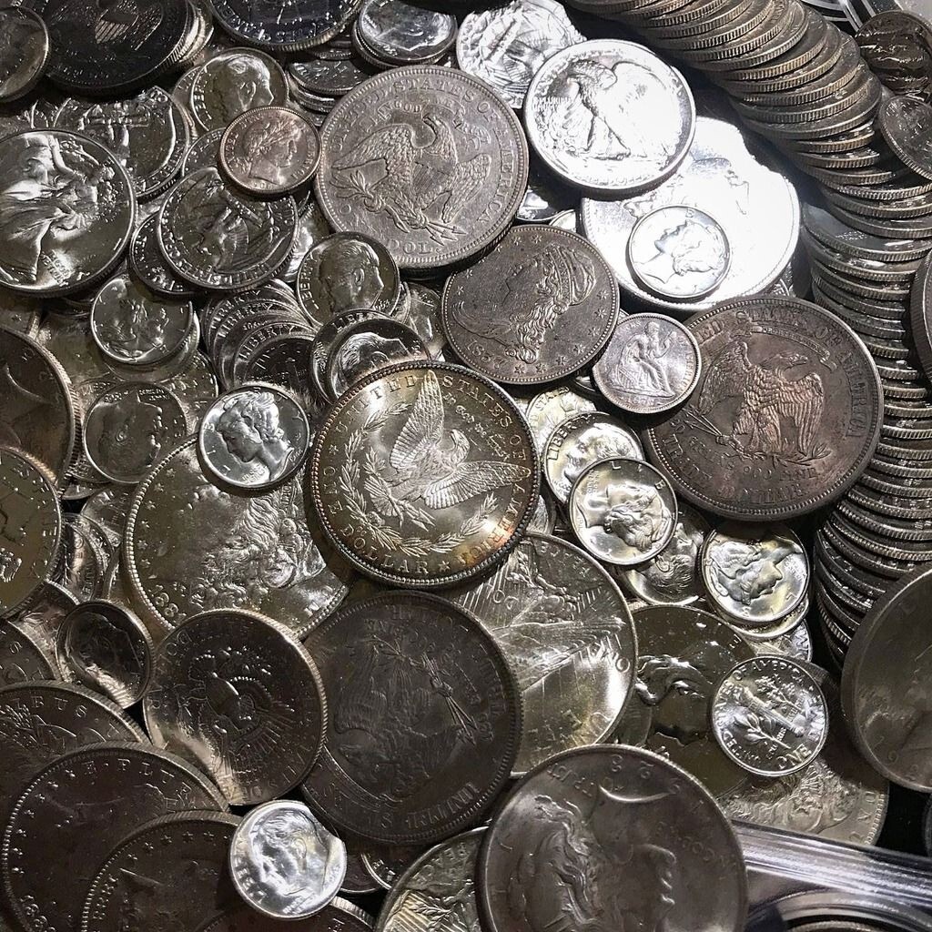 ✯90% SILVER US COINS LOT✯ UNC OLD SALE LOT BU ✯ ESTATE Pre 1964 BULLION BAR 3+✯