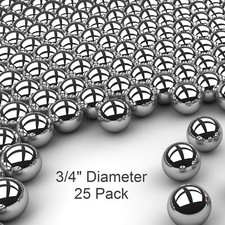 25 3/4" Inch G25 Precision Chromium Chrome Steel Bearing Balls AISI 52100