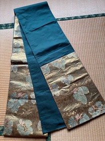 Fukuro Obi Silk 100 Genuine Long 436cm 31cm Ready to Use Vintage Condition