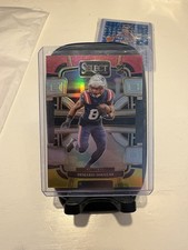 2023 Panini Select Concourse Demario Douglas #68 Red & Yellow Prizm Die-Cut RC