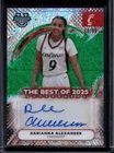 2025-26 Bowman Best U Darianna Alexander Auto Autograph Green Mini-Diamond #/99