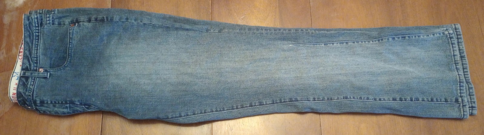 Pepe Jeans London Men's Blue Denim PJL-73 Graphic Spellout Logo Jeans Size 36 image 4