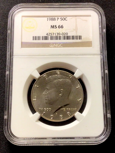 1988 P Kennedy Half Dollar NGC MS66! ENN Coins