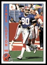 James Lofton 1992 Pacific #18 Buffalo Bills NFL READ FREE SHIPPING AutographDen