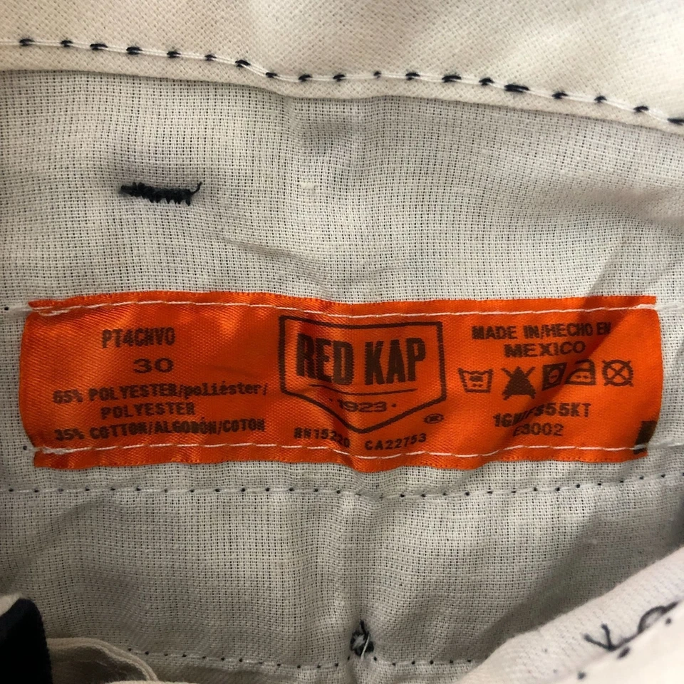 Red Kap Navy Blue Work Shorts W30 L12 Cotton Blend - Image 4 of 4