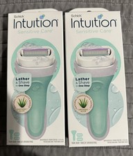 Pack 2-Schick Intuition Sensitive Care Razor with 2 Refill Blade Cartridges Ea