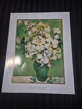 Wholesale Lot 100 Vincent Van Gogh Vase of White Roses Art Print Poster 22x28 