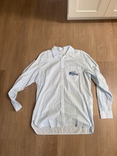 Camisa Oxford Lacoste Grande Croc Rayas Calce Relajado - Talla S