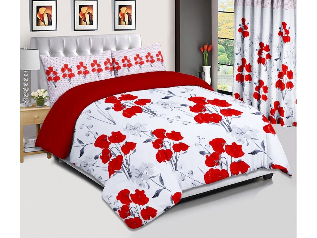 Set De Funda Nordica Poppy Roja