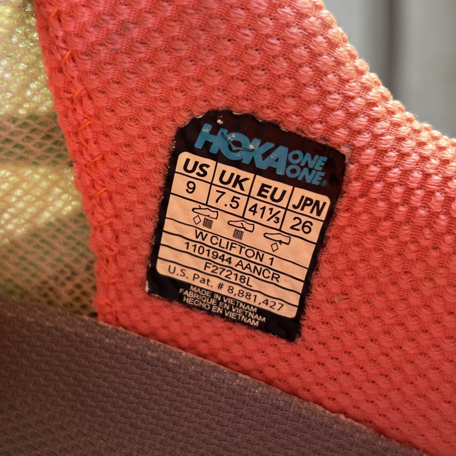 Hoka One One Clifton 1 Shoes Women's 9 Multicolor Road Running Athletic Sneakers thumbnail 8