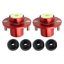 Red Suspension Shock Mount Top Hats Pair Fit For Honda Civic CRX Acura Integra