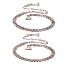 Sparkly Rhinestone Bra Straps Glitter Crystal Wedding Shoulder Strap Rose Gold