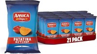 Amica Chips Ketchup Geschmack, 21X50G, Glutenfrei+Polpa