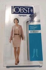 Jobst Opaque Medical Compression 20-30 mmHg Knee Stockings X-Large Natural 