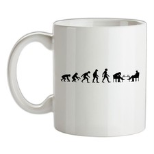 Evolution of Man Chess - Ceramic Mug - Board Game Player Queen King Pawn