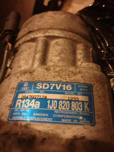 Klimakompressor Kompressor Klimaanlage AUDI A3 8L ,VW Golf IV, PoloSanden SD7V16
