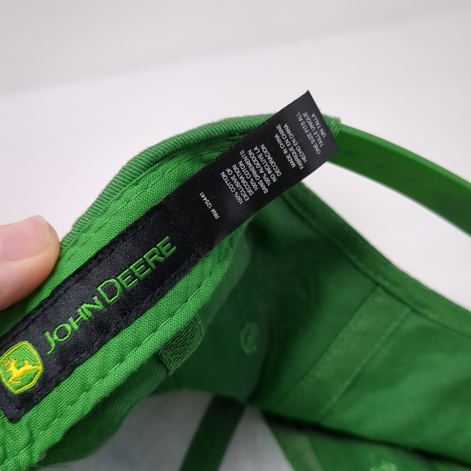 John Deere Logo Patch Snapback Hat Green One Size… - image 9