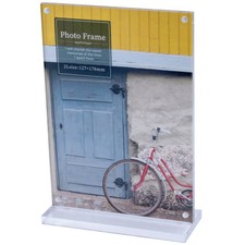 Acrylic Magnetic Photo Frame Vertical 2L Clear Double Sided FAC1082L