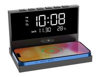 Reflexion ACW2188 Wireless Charger Mit Wecker Und Nachtlicht