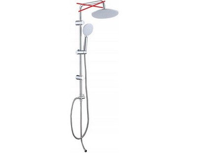 JOHO ABS YT-D23cm Duschsystem - Duschset - aus Edelstahl  - silber