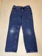 Cat  Jack Relaxed Straight Distressed Jeans Size 8 Adjustable Waist