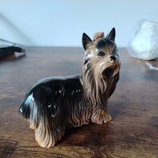 vintage COOPERCRAFT YORKSHIRE TERRIER DOG FIGURINE MADE IN ENGLAND
