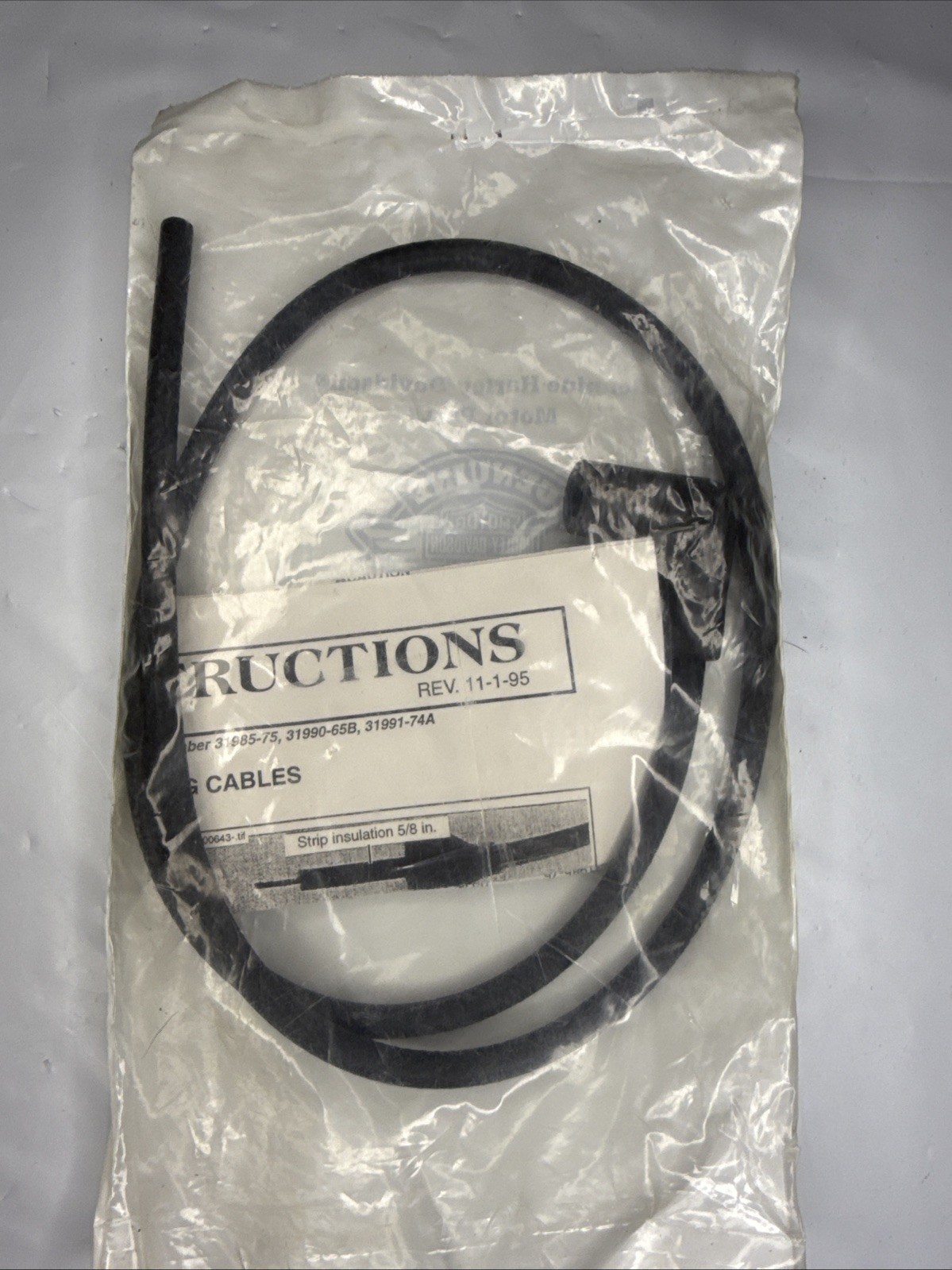 31990-65B Harley-Davidson 34 Spark Plug Cable 54-70 KH, XL, XLH Sportster OEM 