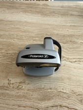 Polaroid P600 Instant Camera Silver Tested & Working Strap Strip Missing