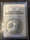 2000 Eagle S$1 ~ NGC MS69 Brown Label Silver Dollar