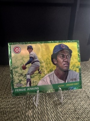 2025 Topps Chrome Platinum Fergie Jenkins Green Refractor /99 Chicago Cubs