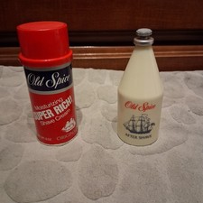 Shulton Old Spice Shaving Cream With Original Aftershave