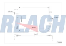 Reach Cooling Aluminum A/C Condenser  Direct Fit